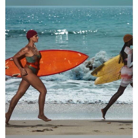 ZARA Printed Tulle Multicolored One Piece Swimsuit - Picture 4 of 9